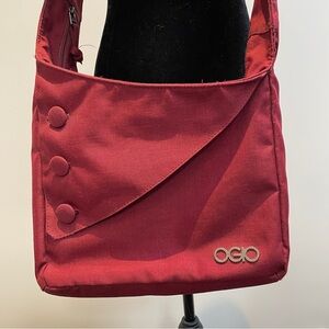 OGIO Maroon Crossbody Shoulder Bag with Multi Pocket Interior